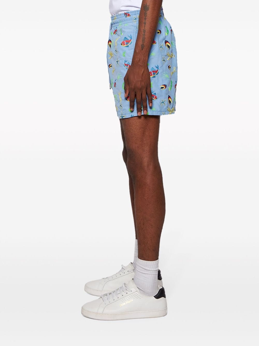 Mistral Naive Fishes-embroidered swim shorts - 4