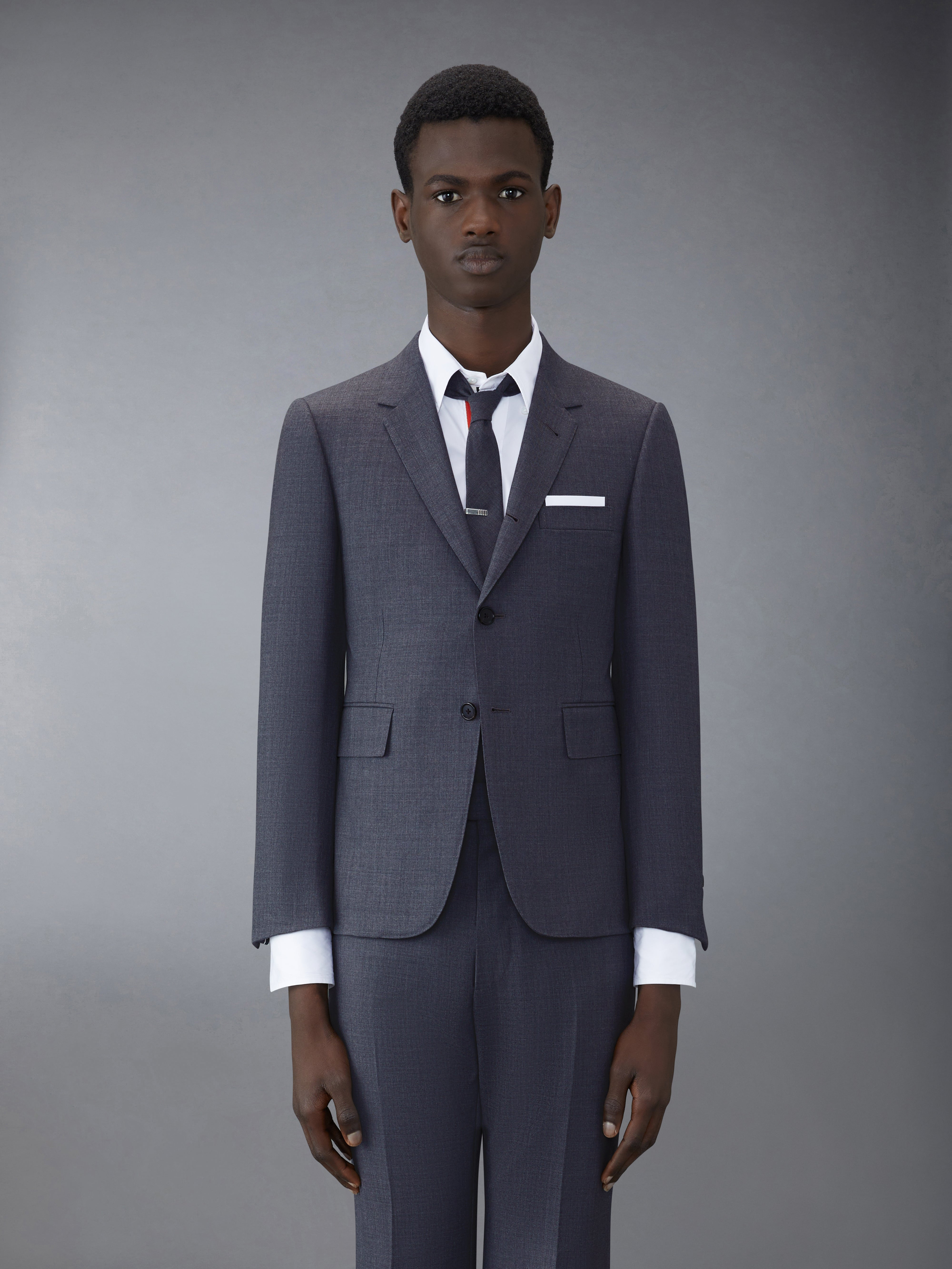 Thom Browne Medium Grey Super 120s Wool Twill Classic Suit