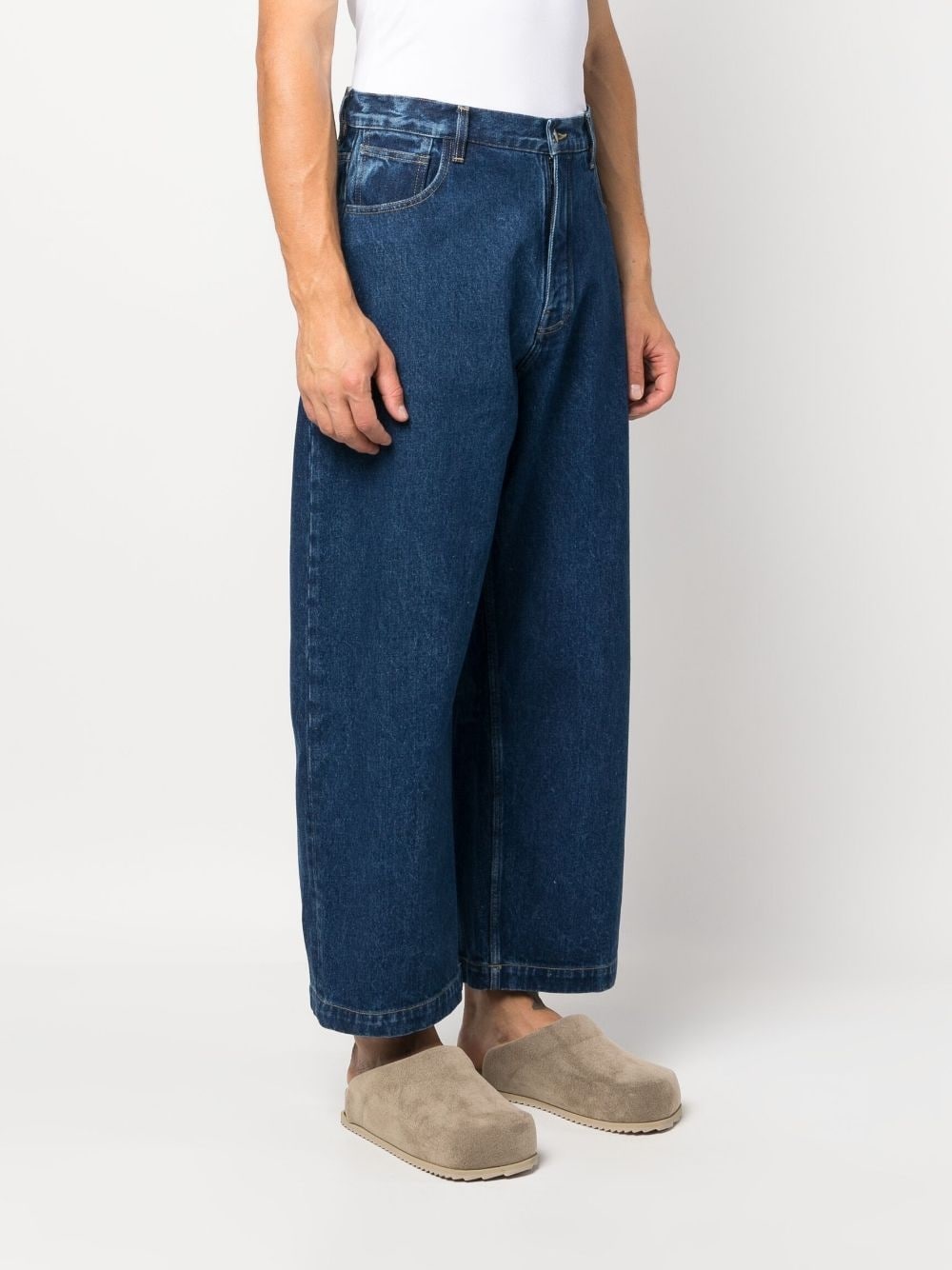cropped wide-leg jeans - 3