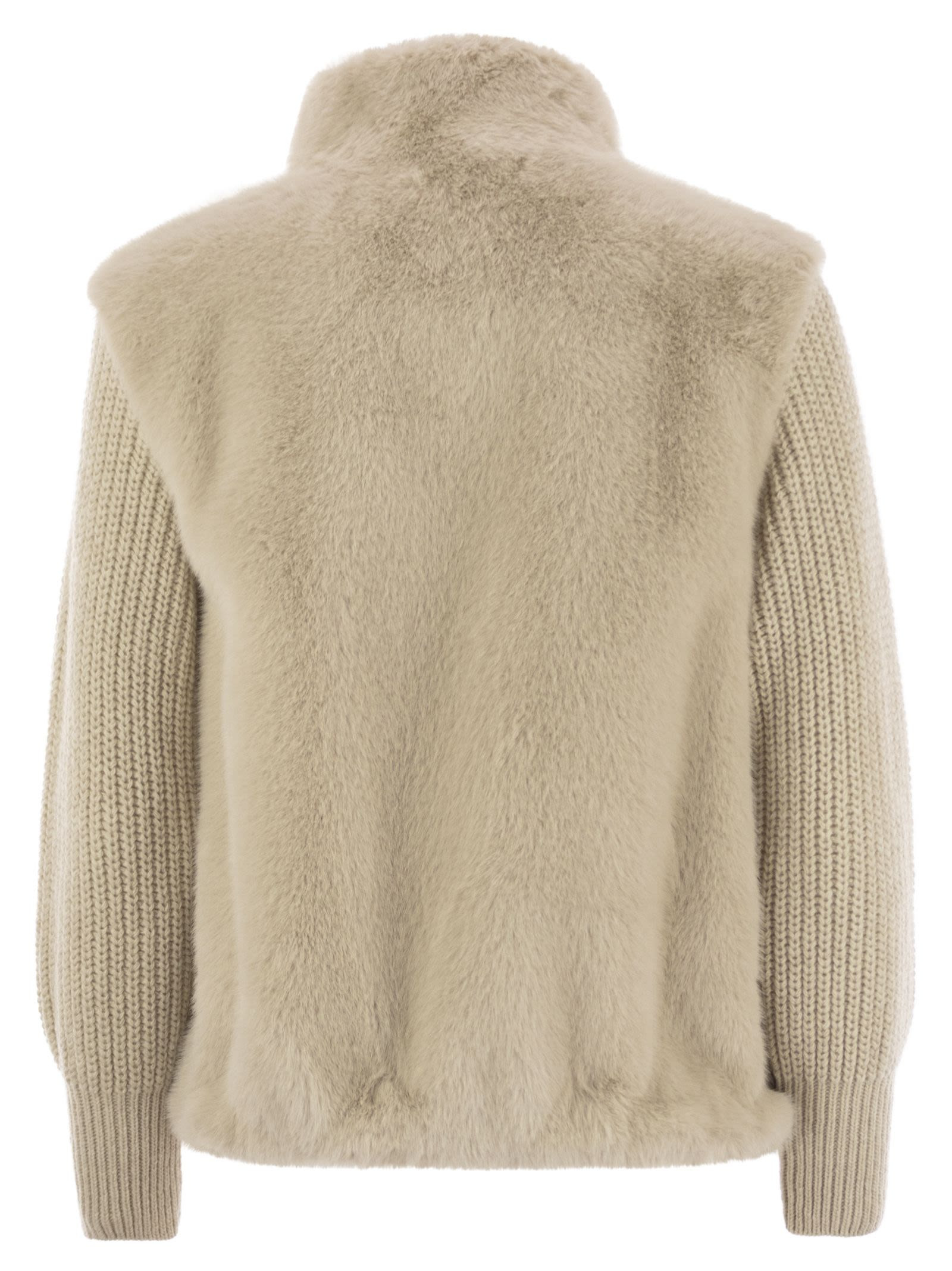 Herno Women Faux Fur Jacket - 2