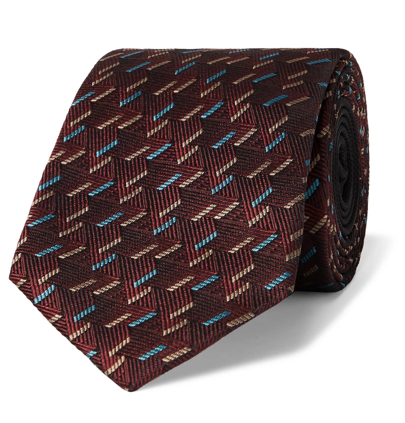 7cm Silk-Jacquard Tie - 1