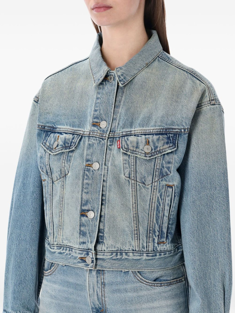 Levi's Cropped '90s~buttoned trucker jacket outlook