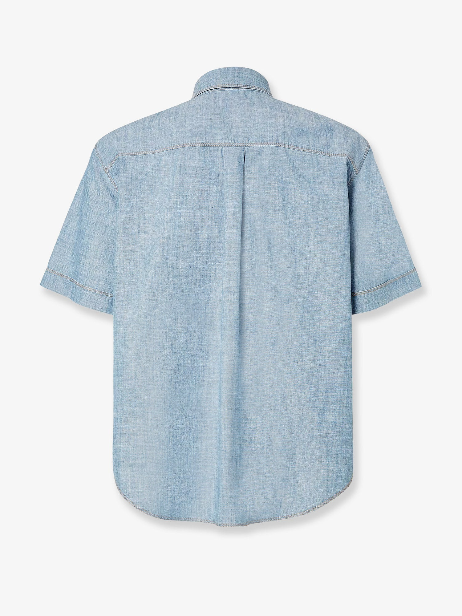 Fendi Men Cotton Shirt With Denim Effect - 2