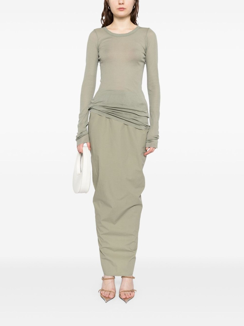 Rick Owens Soft Pillar long skirt outlook
