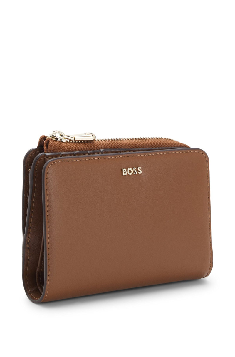 LOGO-LETTERING WALLET WITH ZIP 4