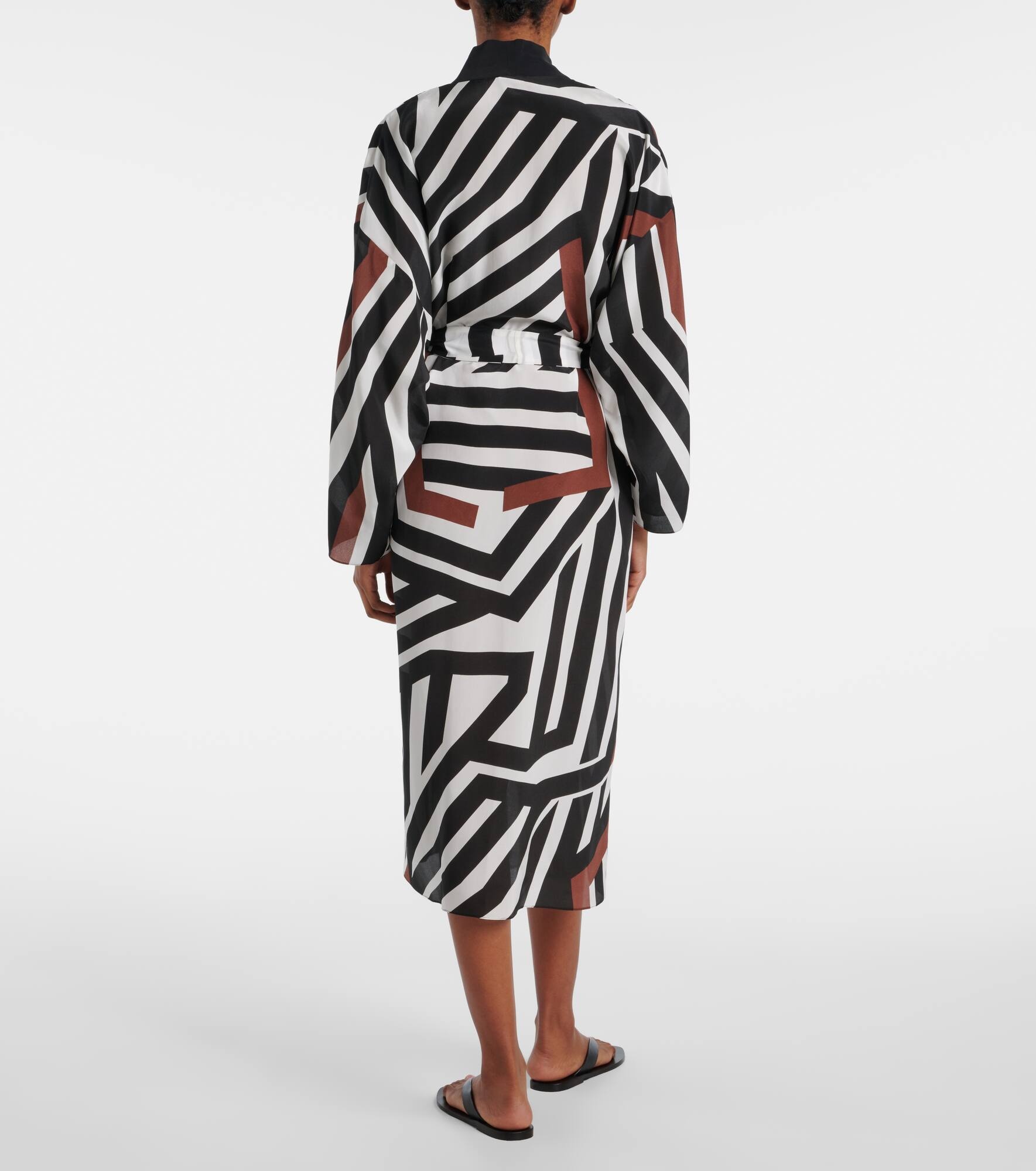 Ovatte striped beach cover-up - 3