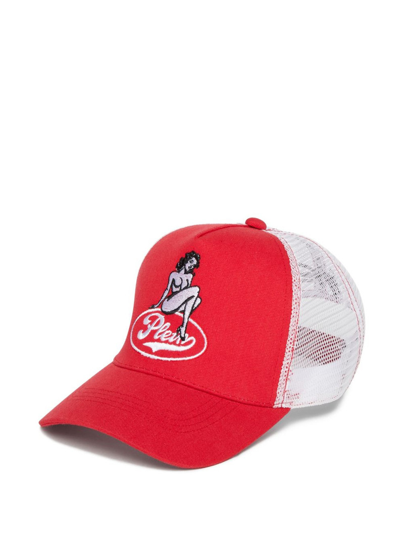 pin-up embroidery mesh baseball cap 1