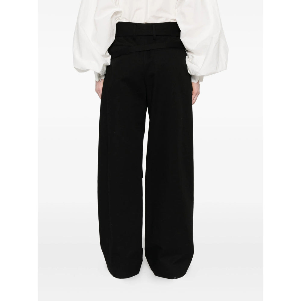 Ann Demeulemeester Black Trousers - Straight Trousers Women - 4