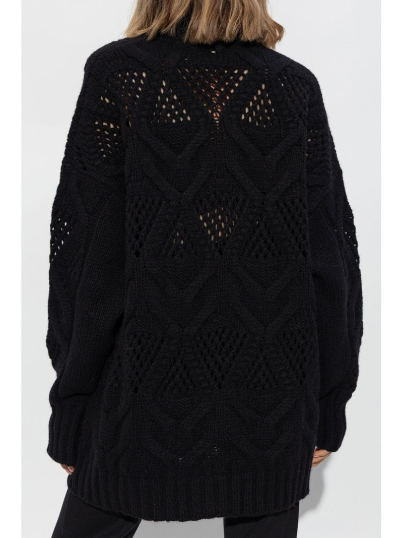diamond-knit maxi jumper 4