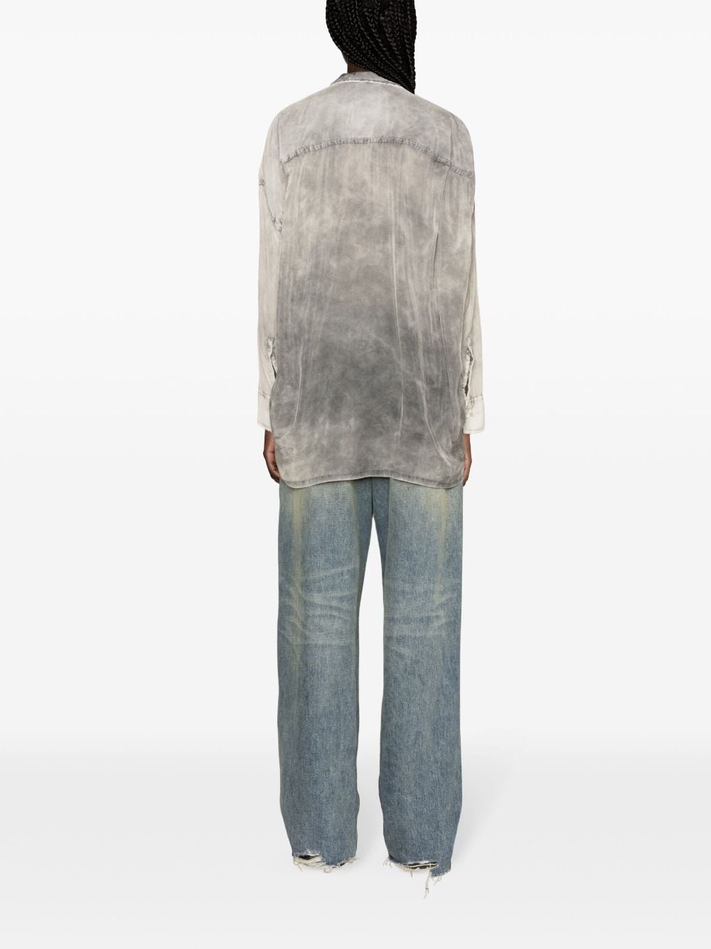 drop-shoulder acid-wash shirt - 4