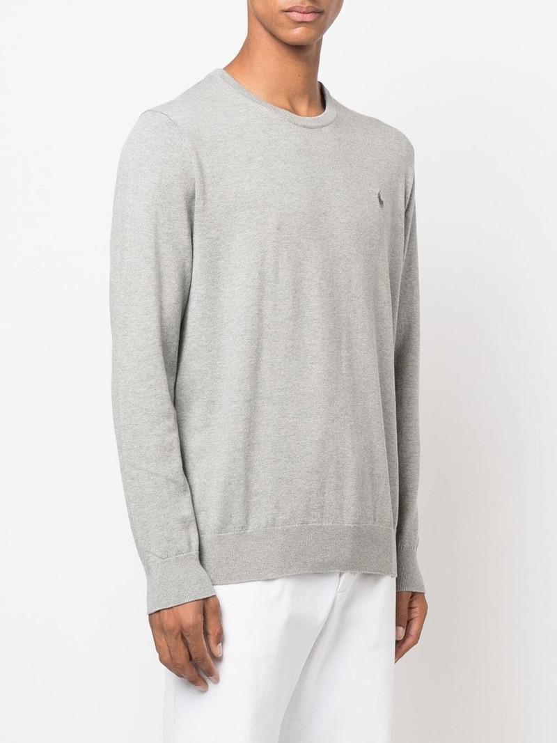 logo-embroidered cotton-cashmere jumper 3