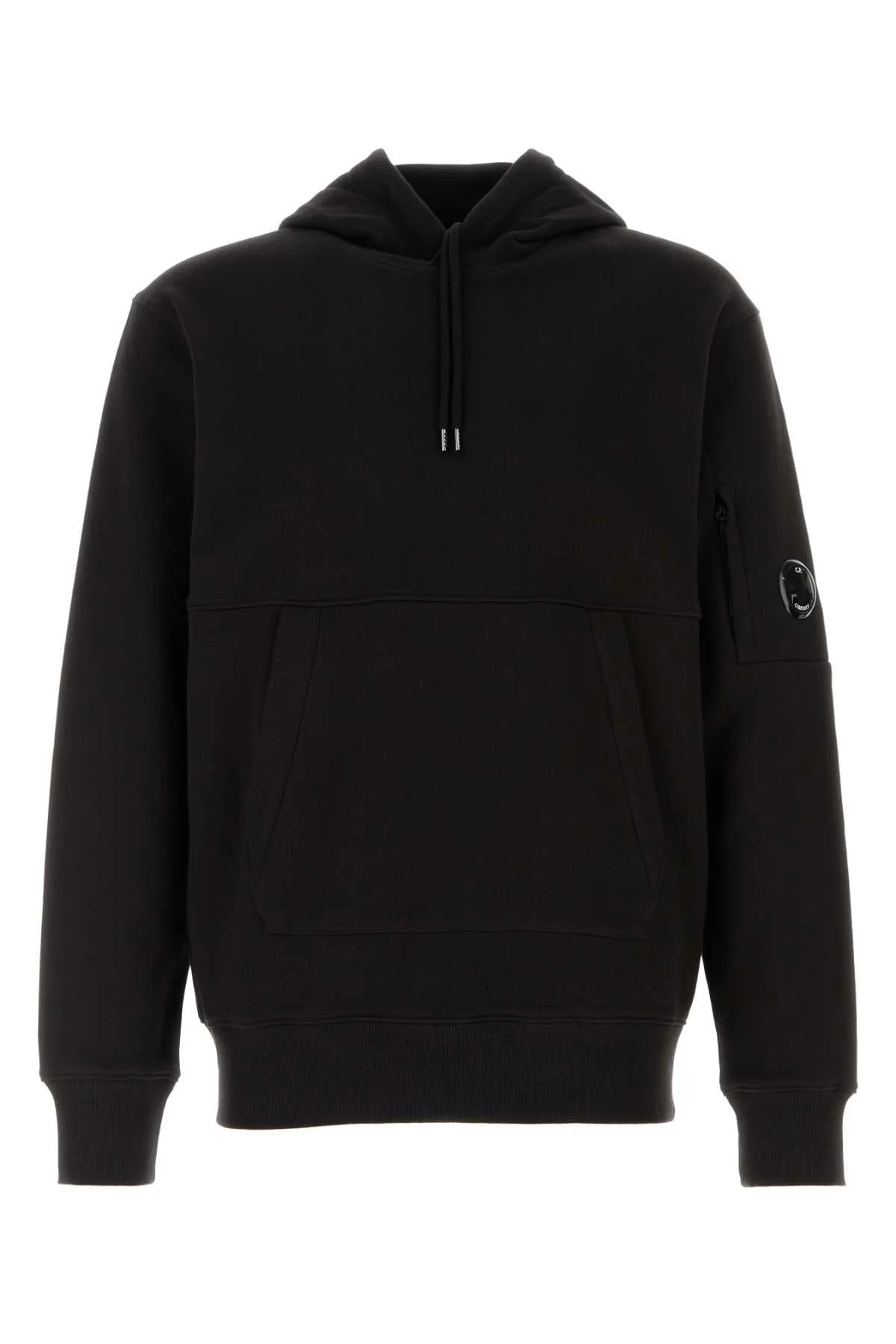 C.P. Company Men Black Cotton Sweatshirt - 1