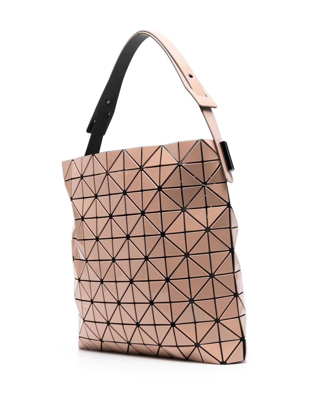 geometric-pattern faux-leather shoulder bag - 3