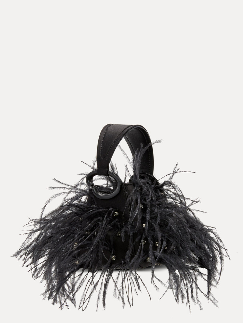 NANO OSTRICH FEATHER O HANDLE BAG 1