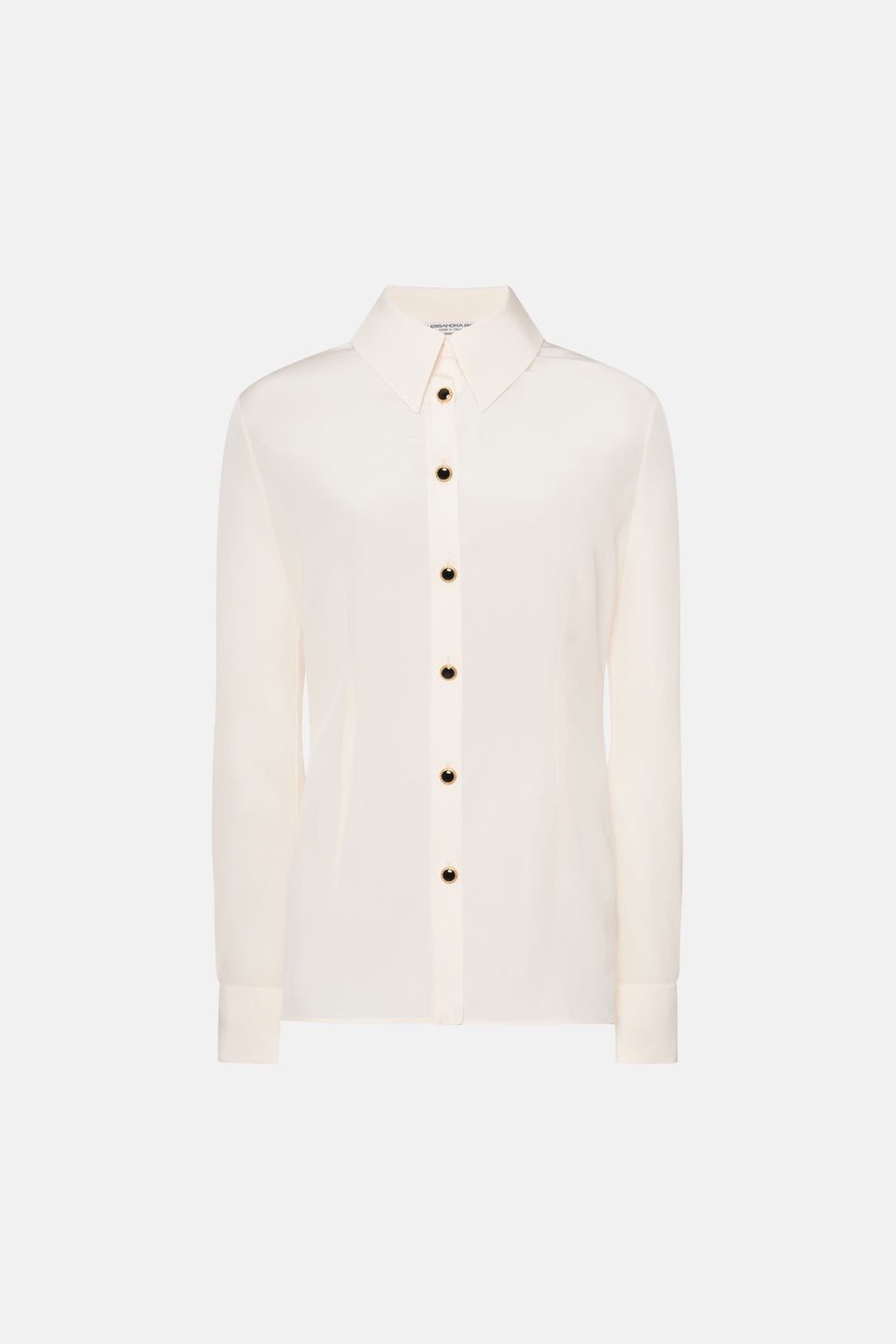 SILK BLOUSE WITH JWL BUTTONS - 1