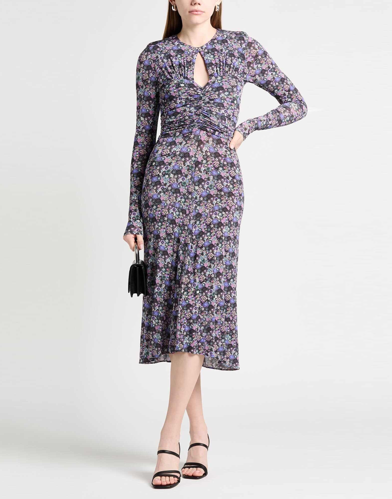 Purple Women's Midi Dress - 3