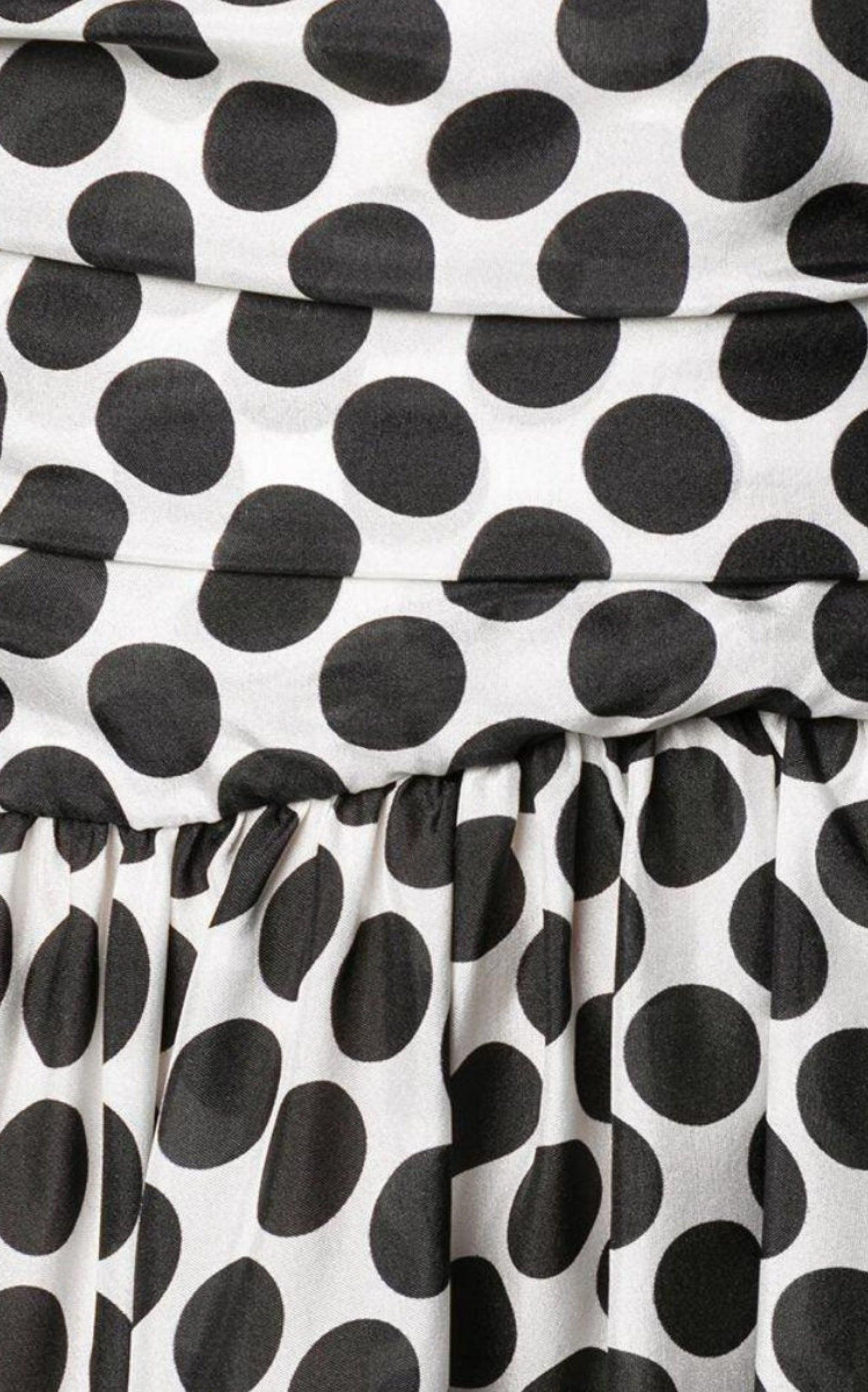Polka-dot Print Midi Dress - 5