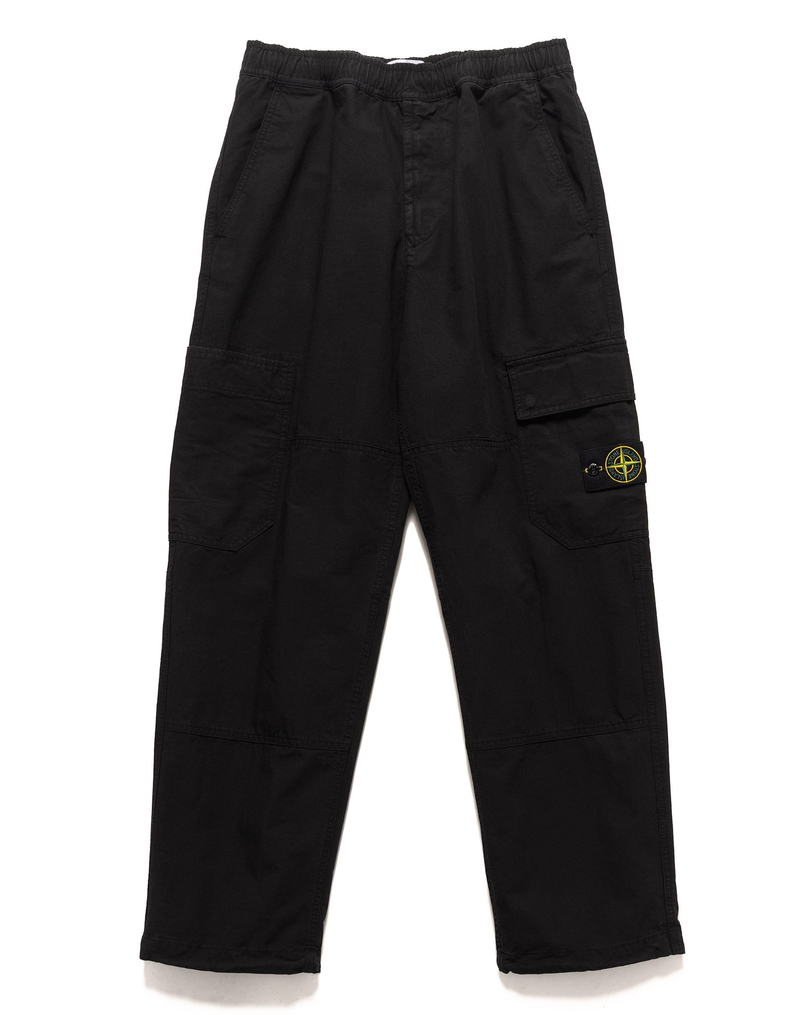 Cotton Ripstop Relaxed Cargo Black - 1