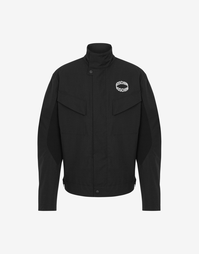 MOSCHINO LOOP RIPSTOP NYLON WINDBREAKER 1