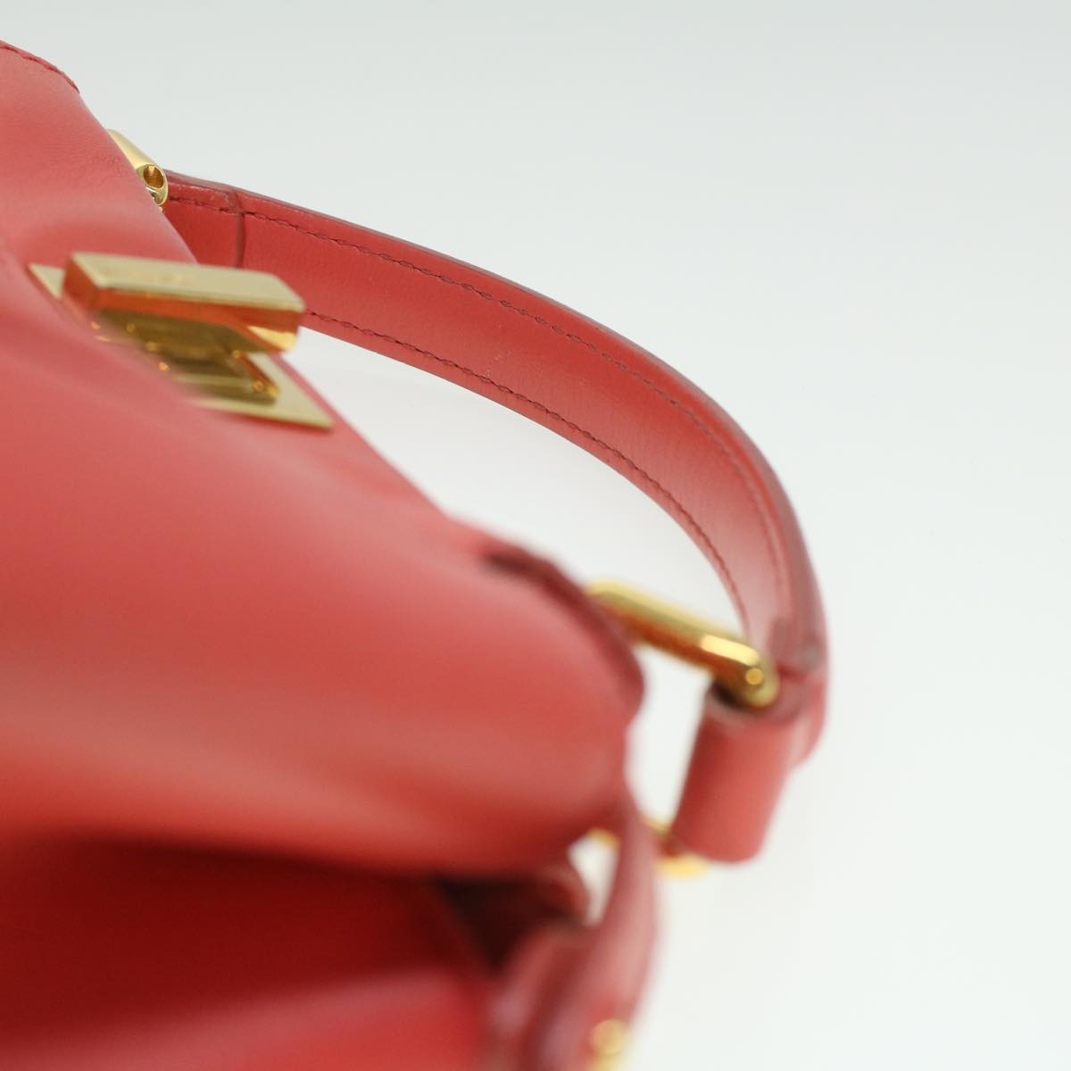 FENDI Micro Picaboo Hand Bag Leather Orange - 14