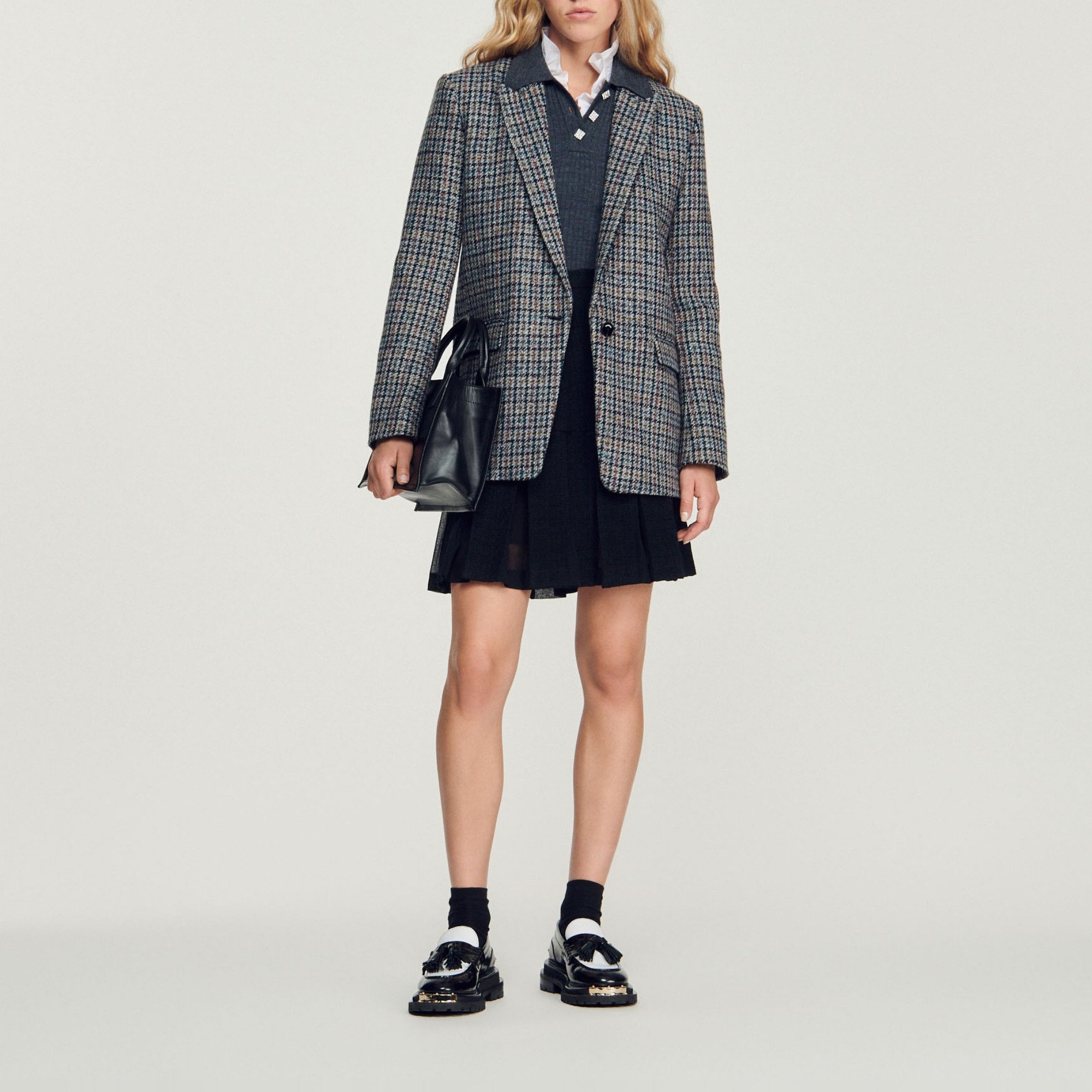Checked tailored jacket - 5