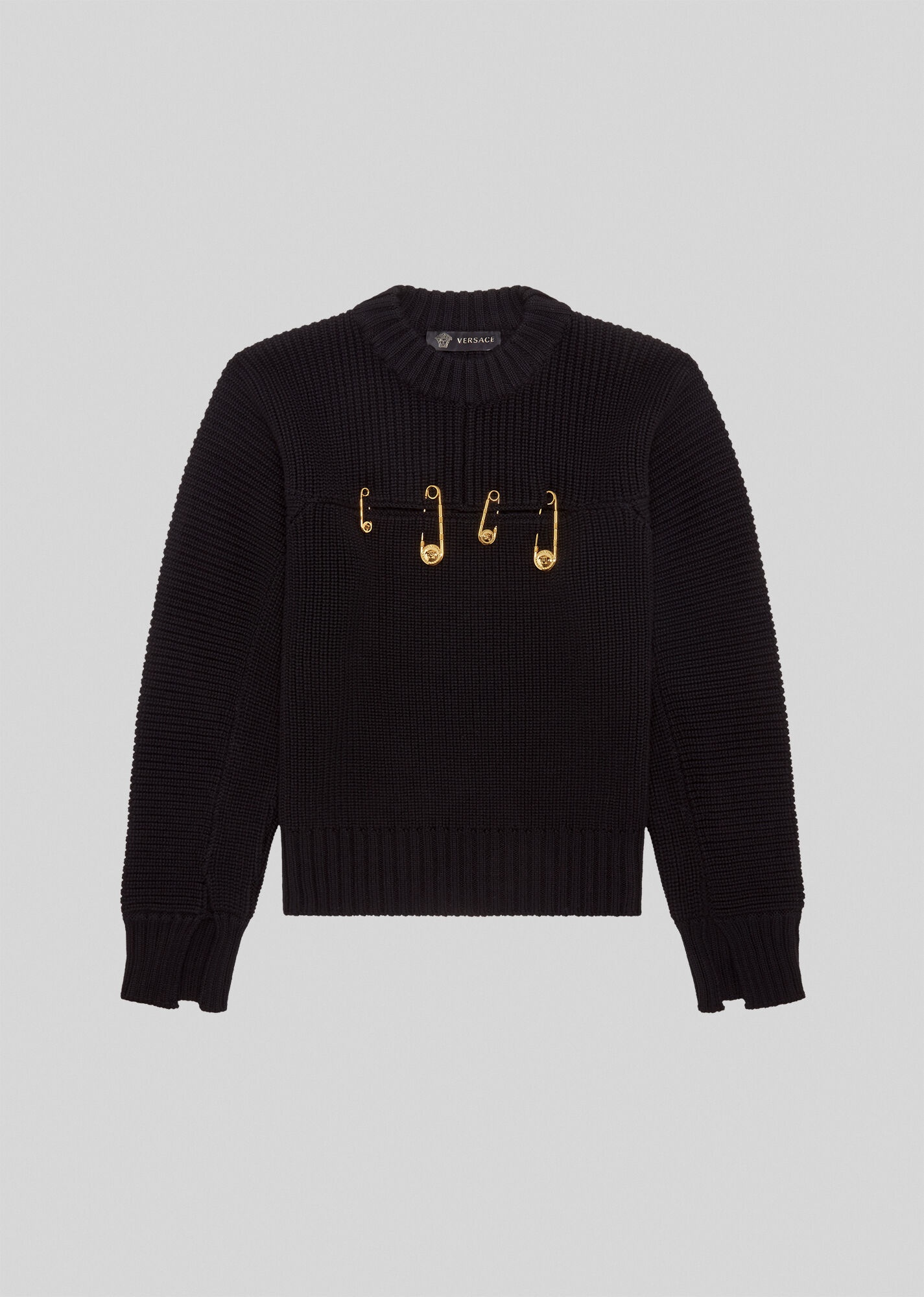 Safety Pin Wool Sweater - 1