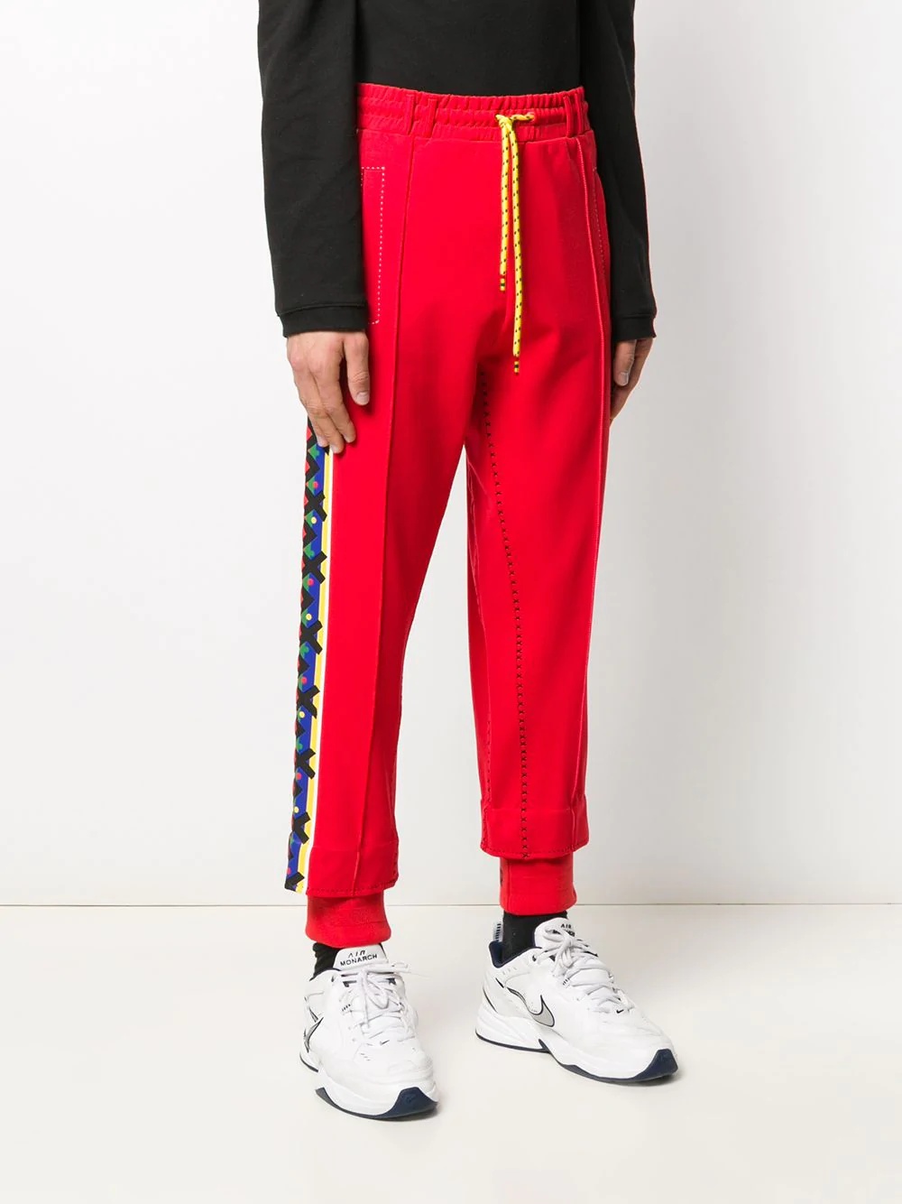 logo print track pants - 3