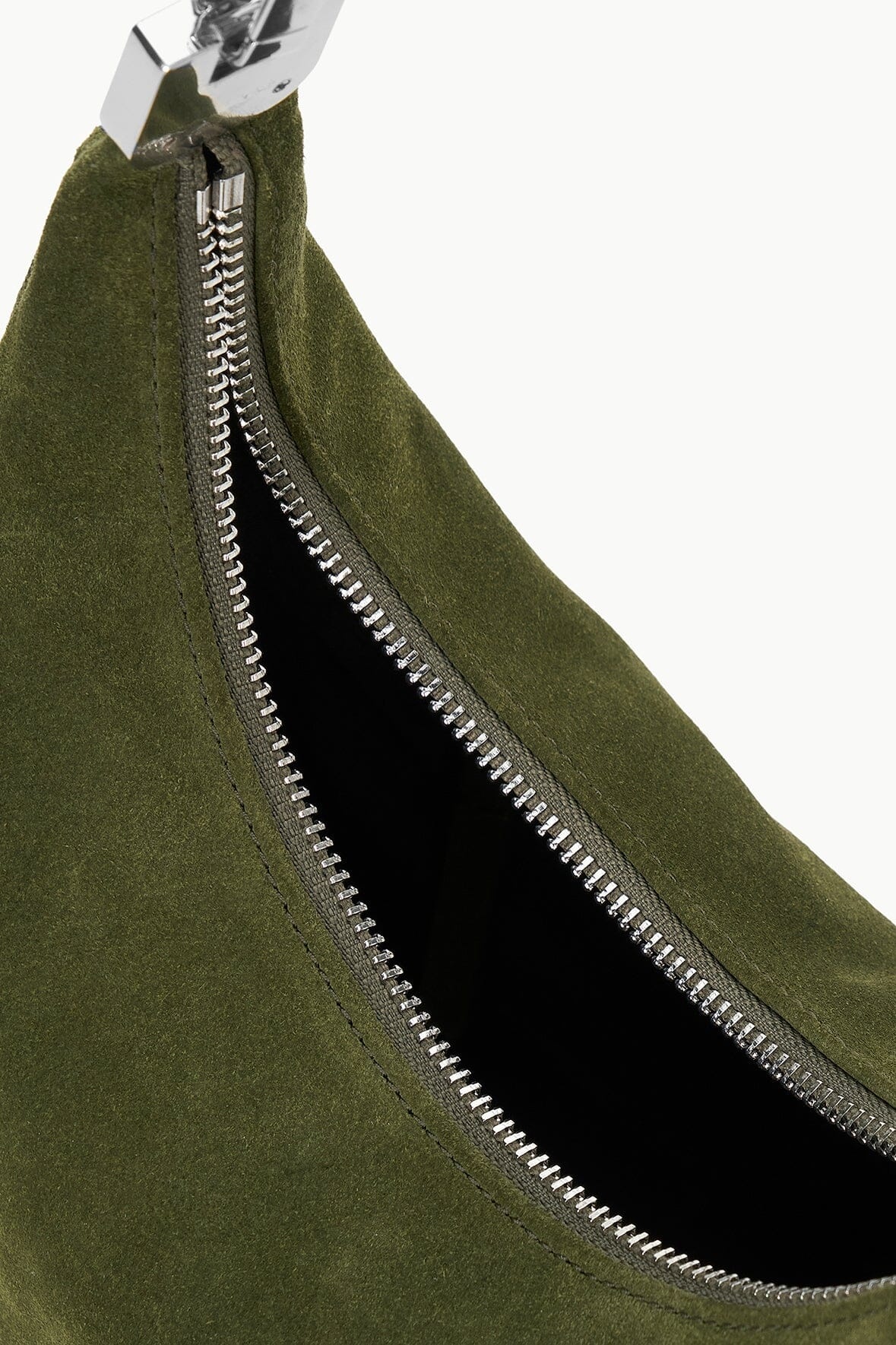 STAUD SYLVIE SHOULDER BAG AVOCADO SUEDE - 4