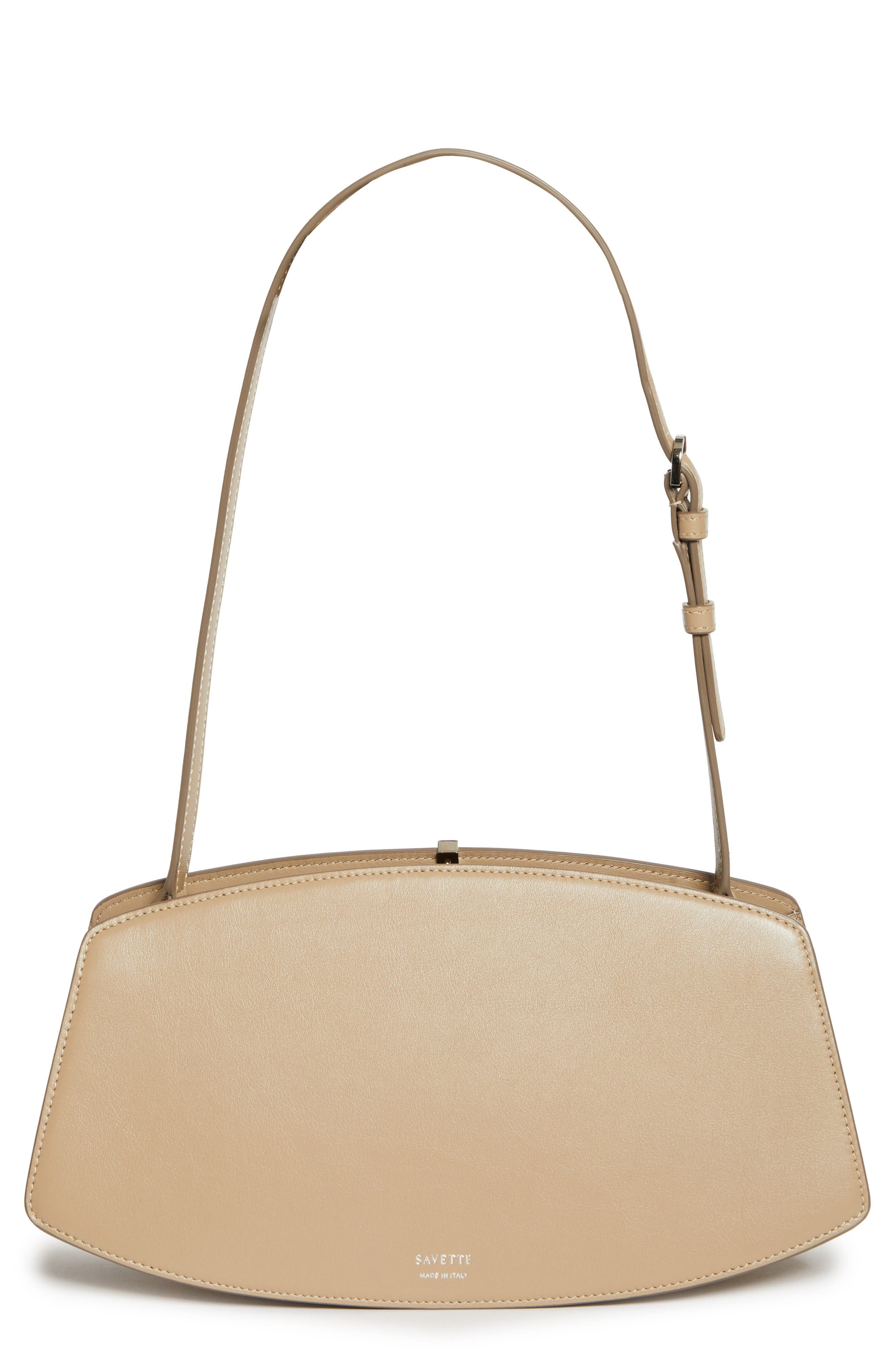 SAVETTE The Florence Leather Shoulder Bag in Clay at Nordstrom - 4