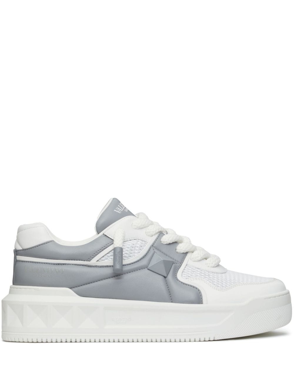 Rockstud leather sneakers - 1