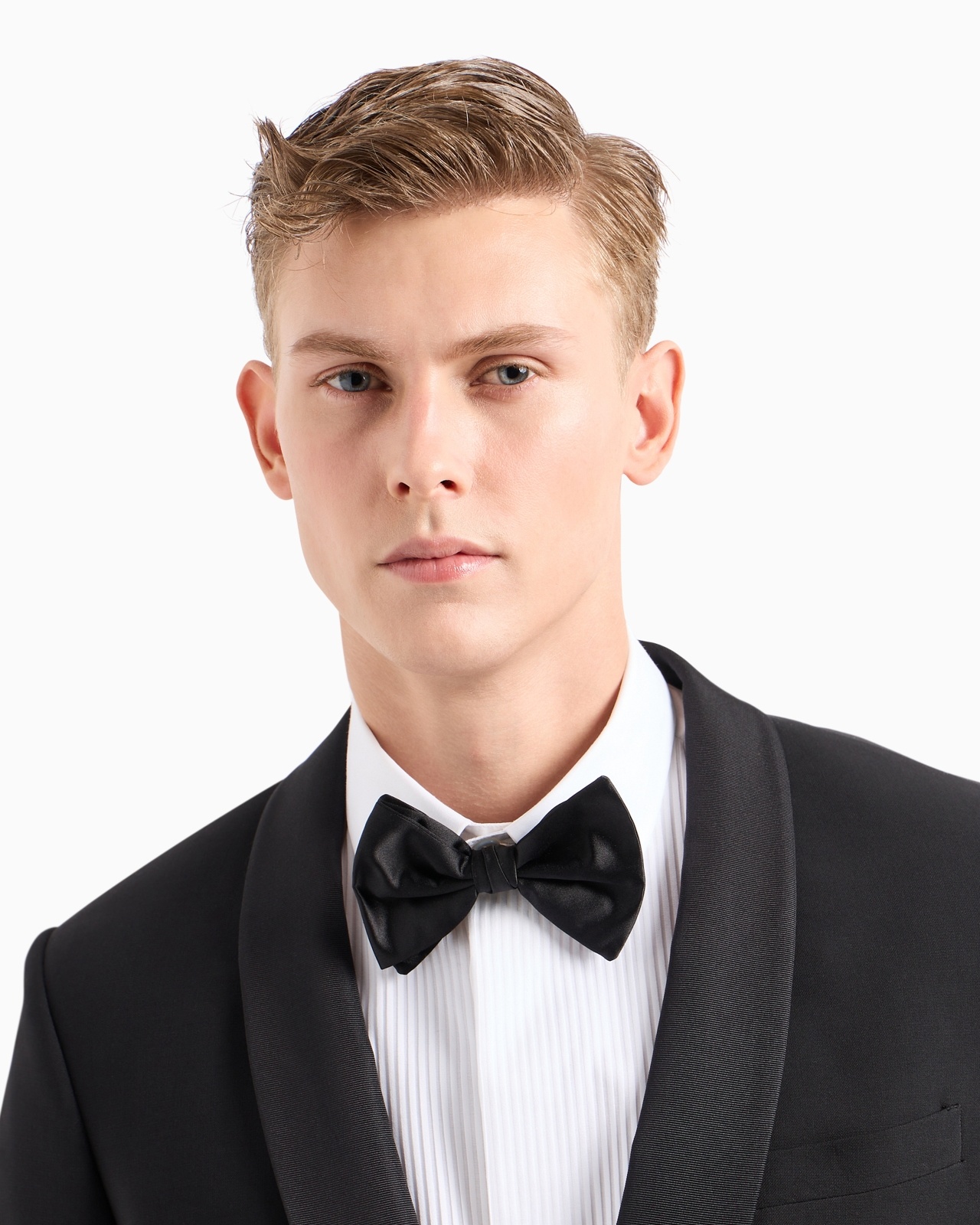 LARGE, PURE SILK KNOTTED BOW TIE - 3