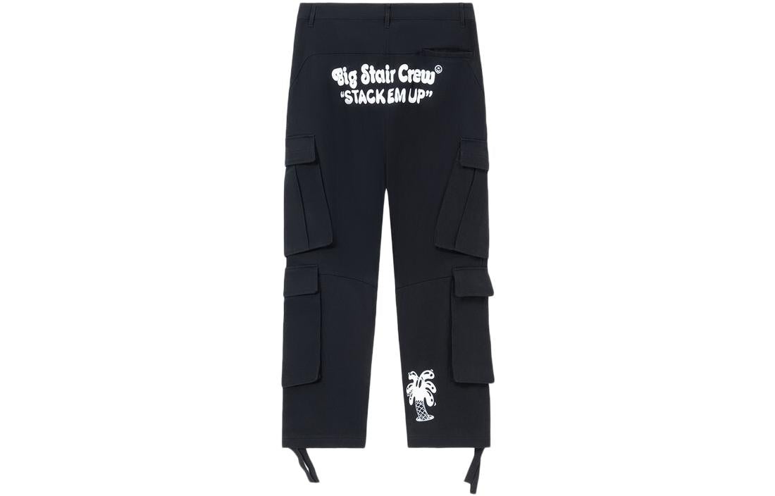 Li-Ning x Steven Harrington Graphic Cargo Pants 'Black' AKXR609-2 - 2