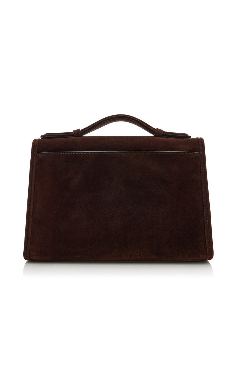 Leonora Small Suede Crossbody Bag brown 5