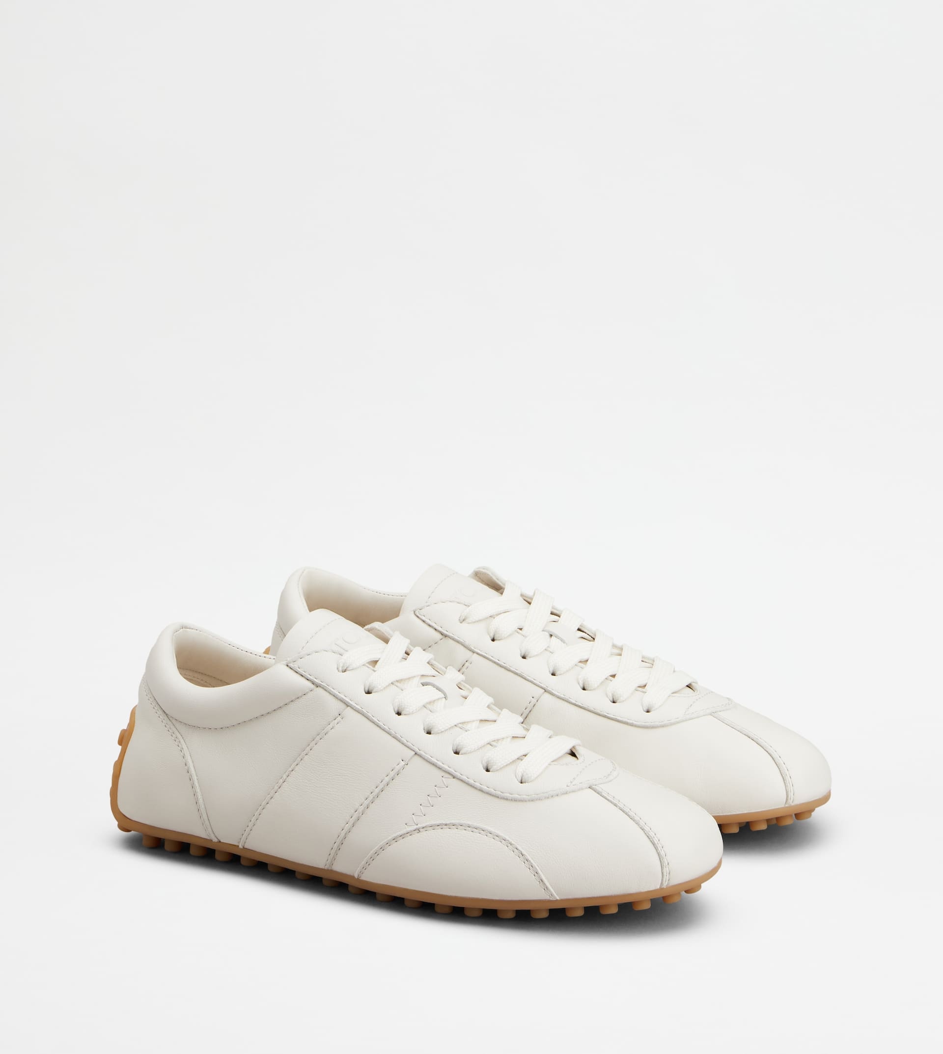 TOD'S T-MARATHON SNEAKERS IN LEATHER - WHITE - 2