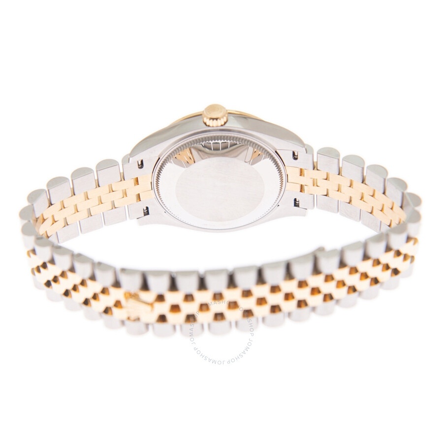 Rolex Datejust 31 Olive Green Diamond Dial Ladies Automatic Steel and 18kt Yellow Gold Jubilee Watch - 4