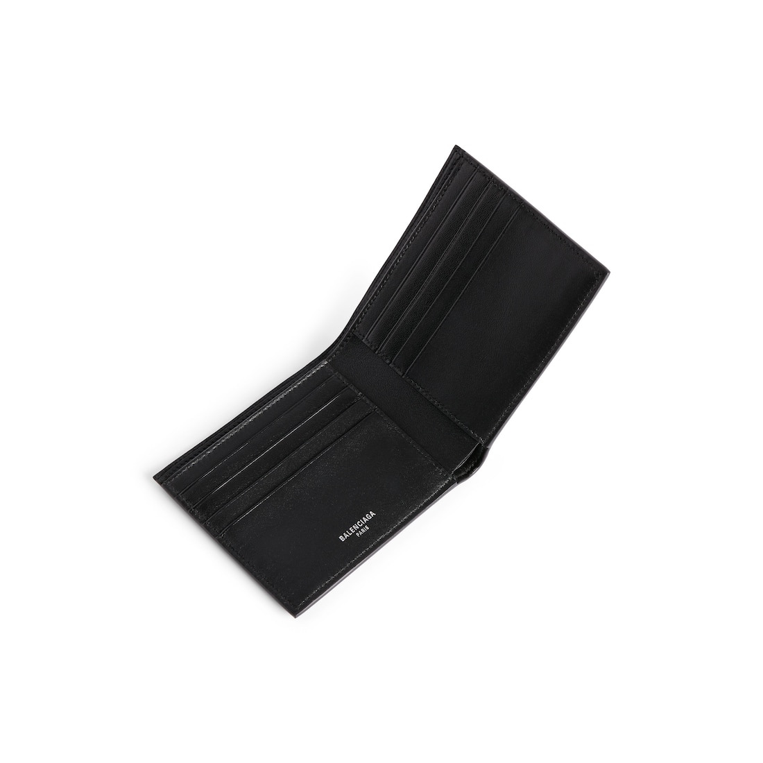 Men's Passport Square Folded Wallet in Black - 3