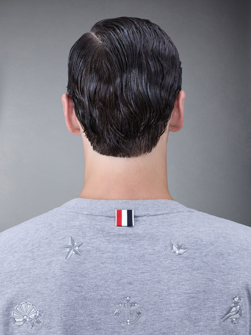 embroidered cotton T-shirt 4