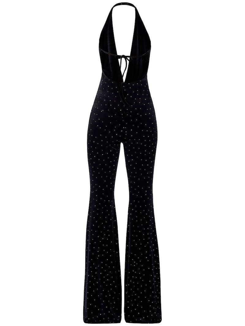 Glittered velvet jumpsuit - 2