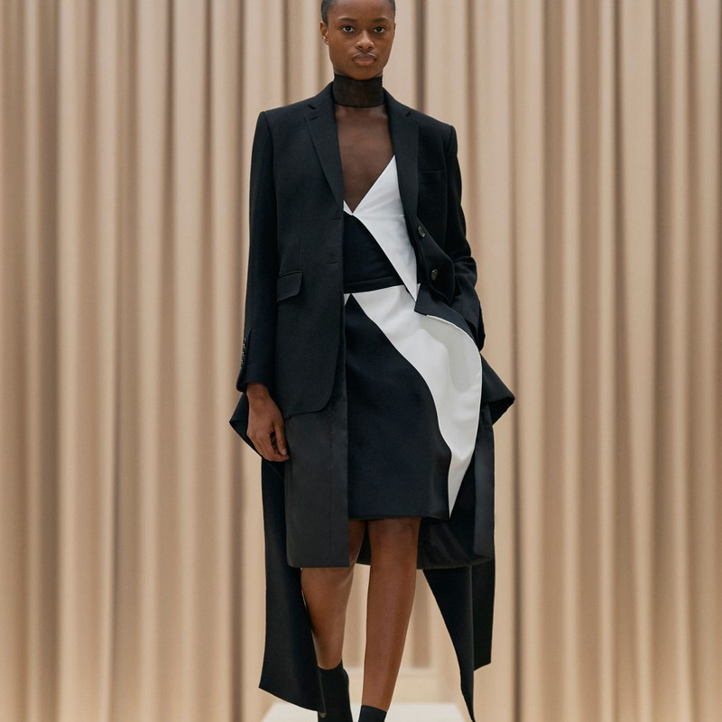 Wool Tailored Jacket with Detachable Warmer 3