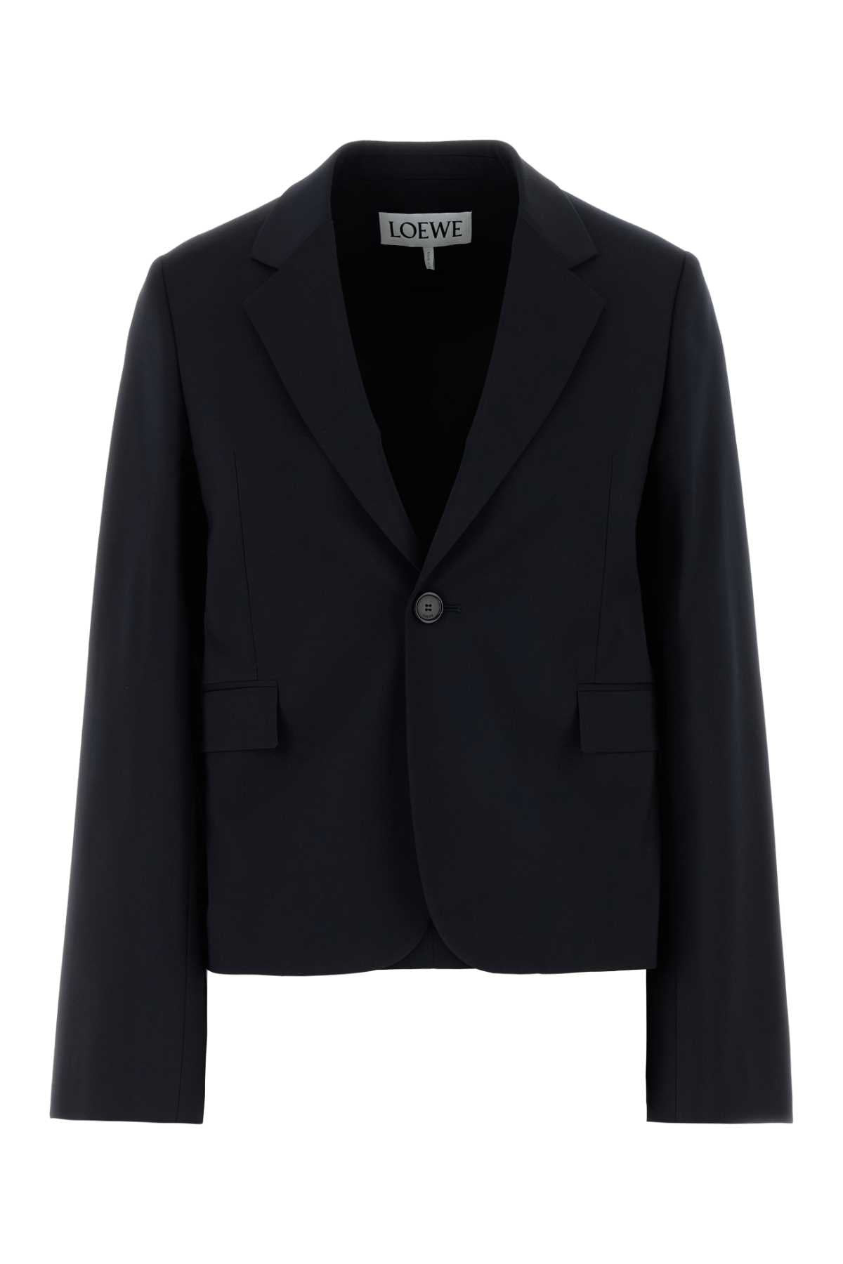 Loewe Women Grey Wool Blazer - 3