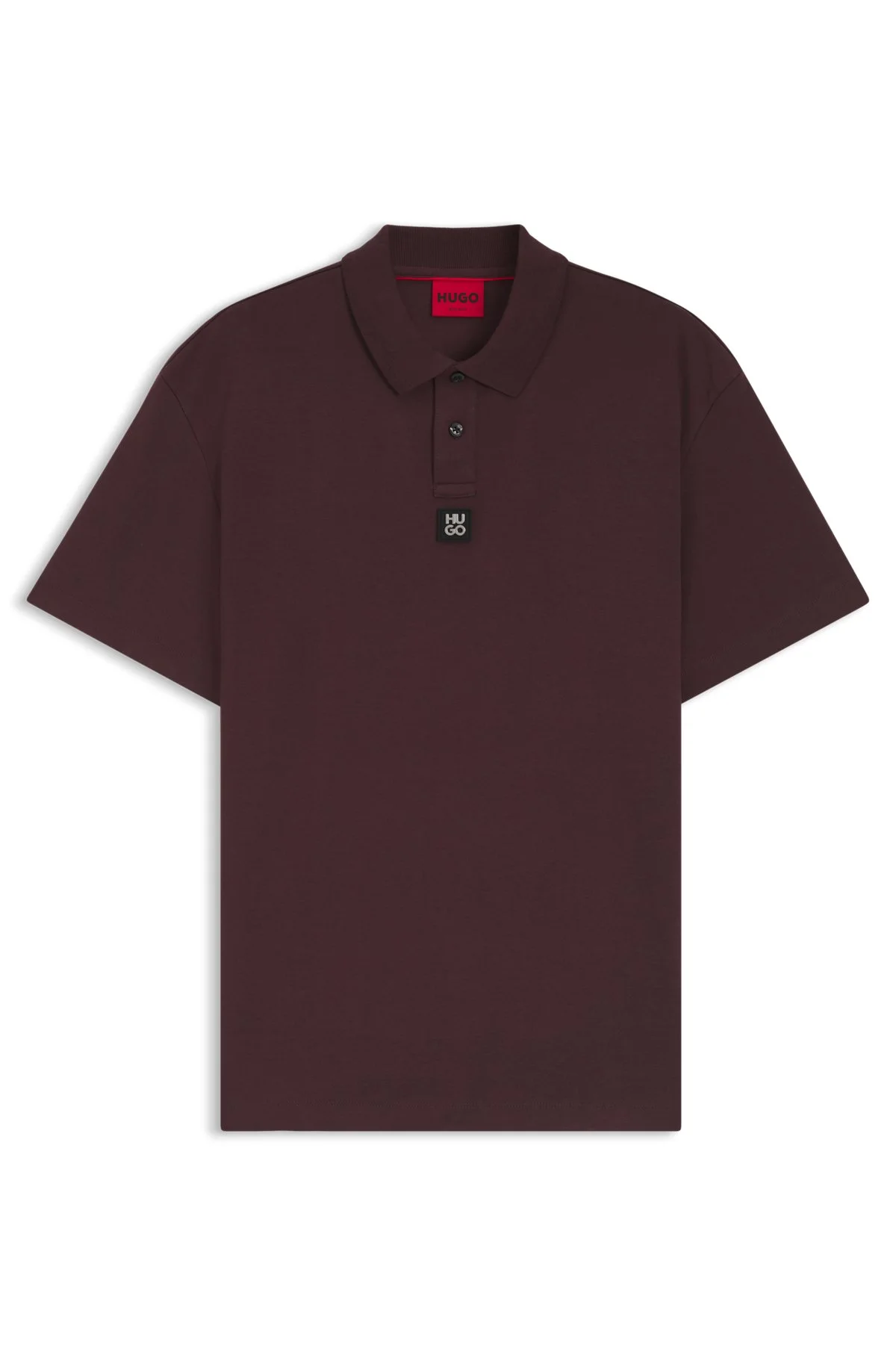 STACKED-LOGO POLO SHIRT IN INTERLOCK COTTON - 1