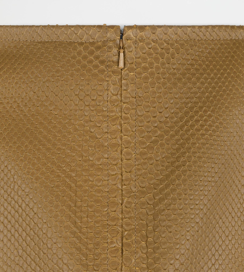 MIDI SKIRT IN PYTHON - BEIGE 8
