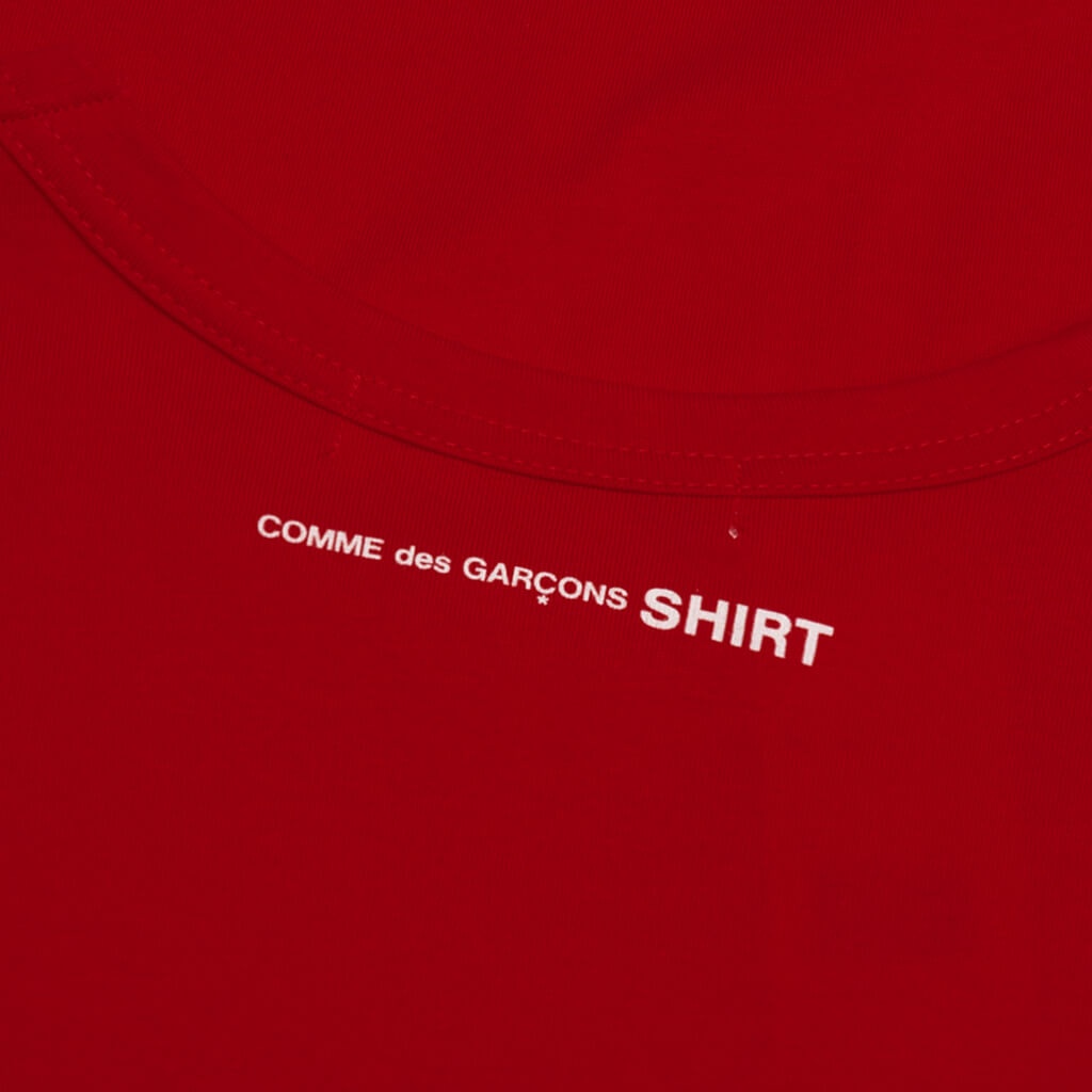BACK LOGO S/S TEE - RED - 5