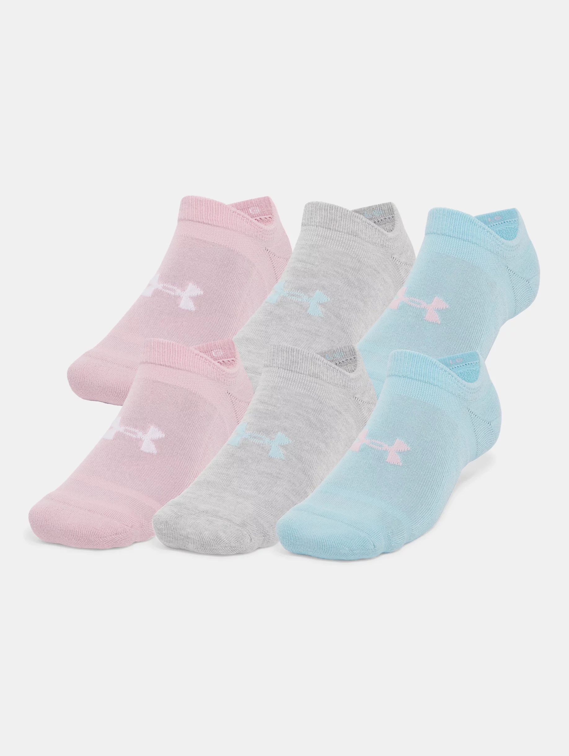 Unisex UA Essential Cushion 6-Pack No Show Socks - 3
