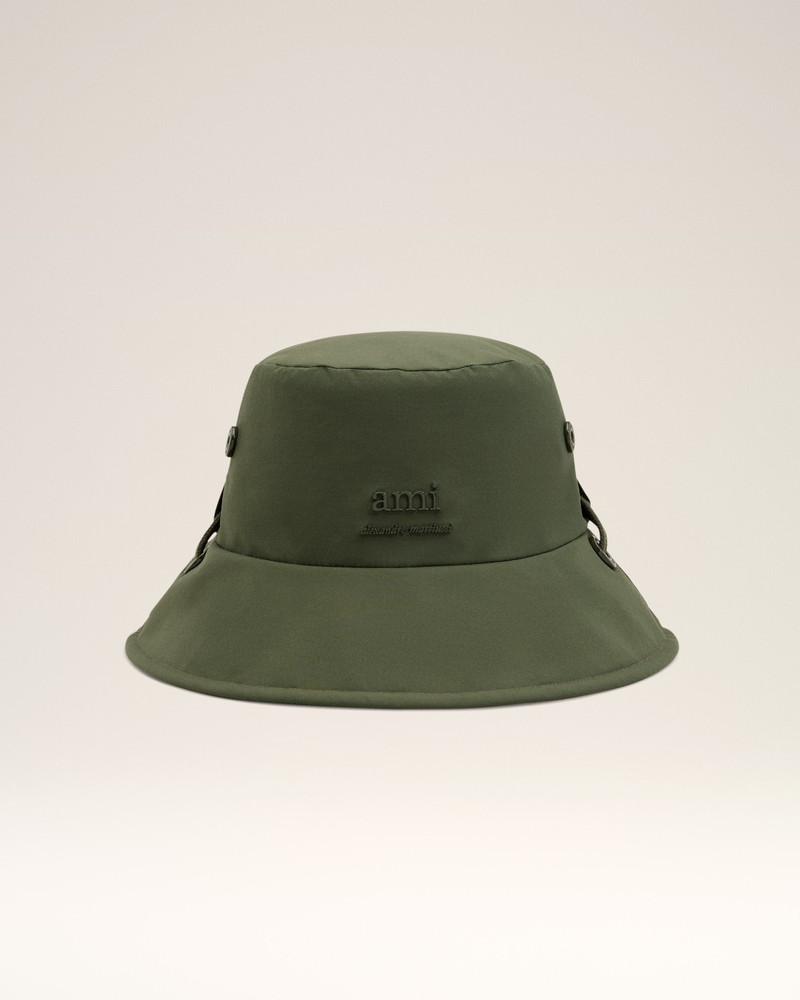 GREEN WATER-REPELLENT STRING BUCKET HAT 4
