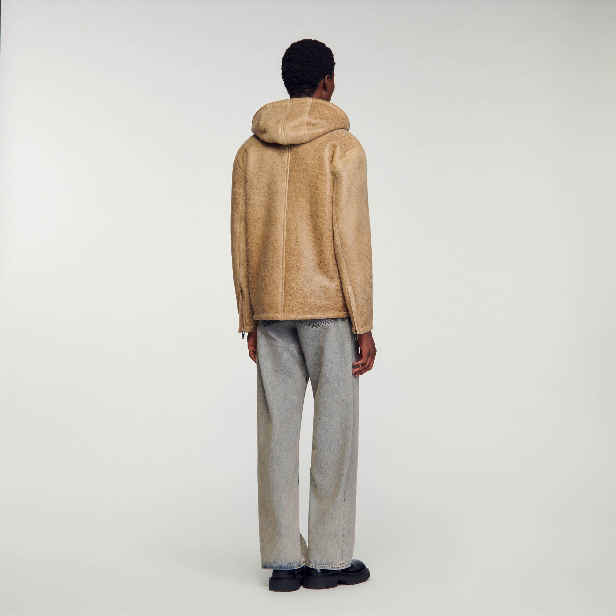 WOOLLEN LEATHER JACKET - 6