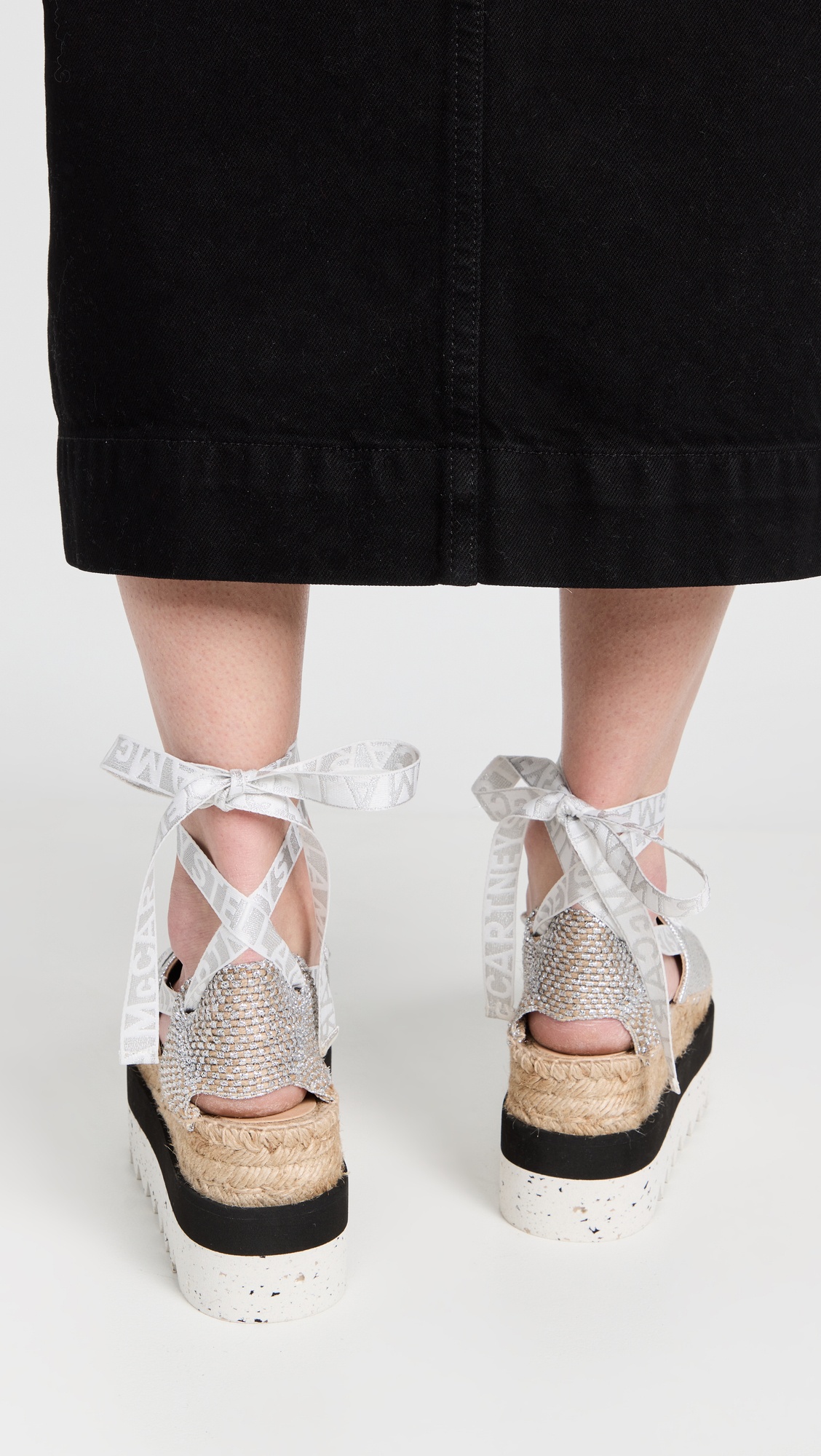 Gaia Laminated Cotton Platform Espadrilles - 4