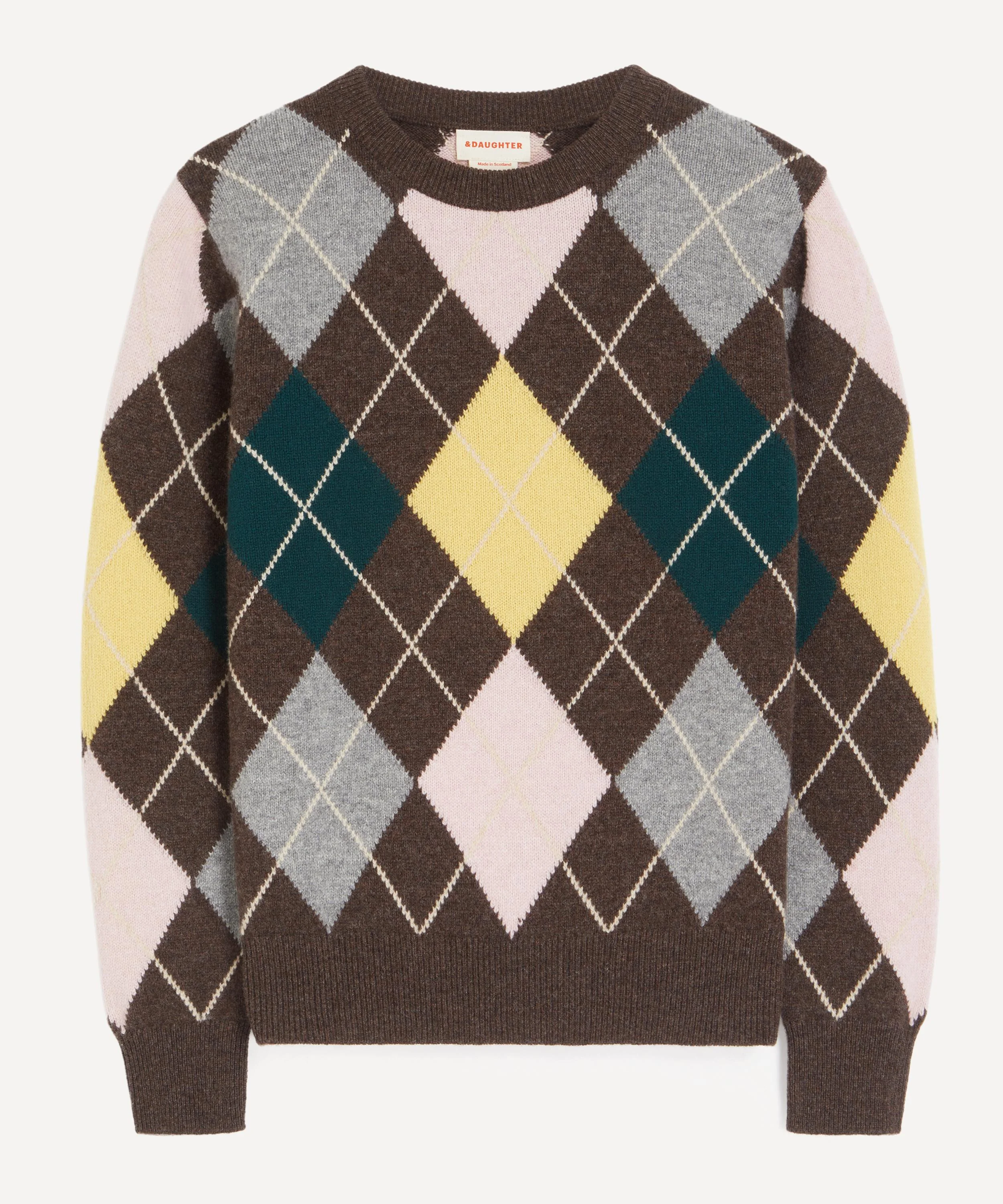 Ava Argyle Crewneck Jumper - 1