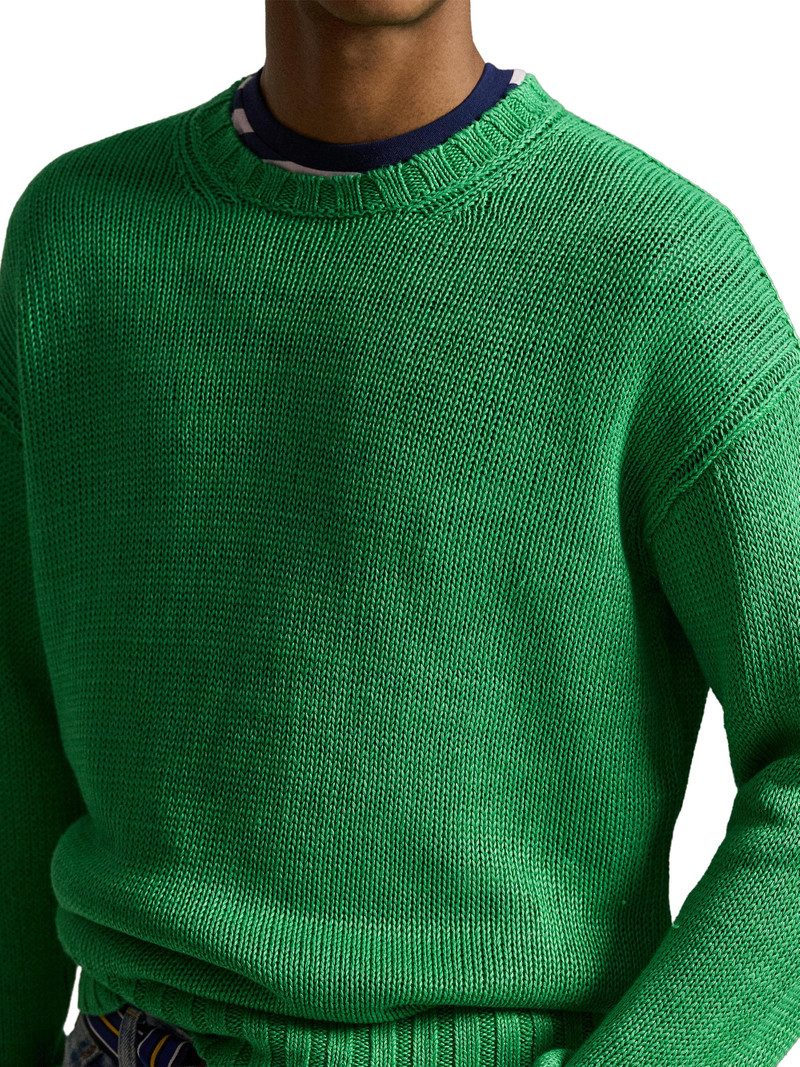 Men's Linen Crewneck Sweater - Stem 5