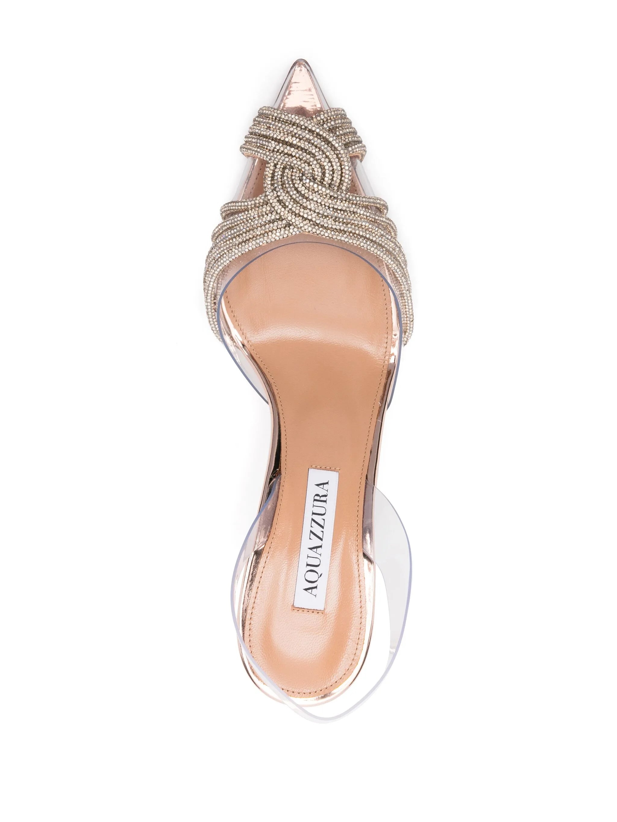 Aquazzura Gatsby Plexi Sling 75mm Pumps - 2